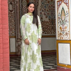 Gul Chiffon Set
